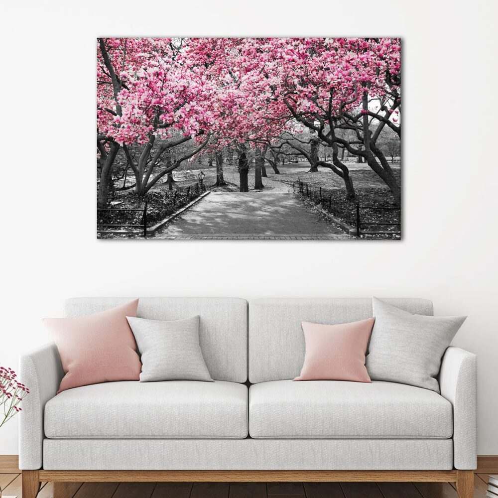 5 panels Central Park in Bloom canvas art