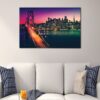 1 panels San Francisco Bay Bridge at Night canvas art