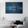 1 panels chicago skyline at night canvas art