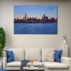 1 panels chicago skyline seaside canvas art
