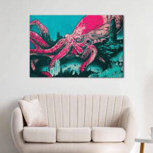 3 panels graffiti hearts canvas art