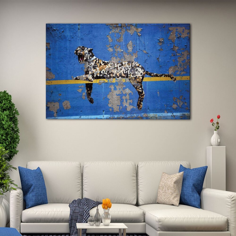 1 panels graffiti hearts canvas art