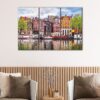 3 panels Amsterdam canvas art