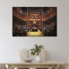 3 panels monkey parliamen canvas art