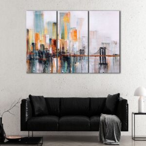 3 panels new york city giclee print canvas art