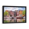 Amsterdam framed canvas black frame