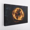 Black Hole in Fire stretched canvas