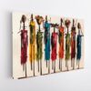 Masai Mara african art stretched canvas