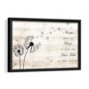 accept what is quote framed canvas black frame