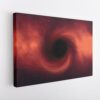 black hole stretched canvas