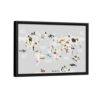 kids world map framed canvas black frame