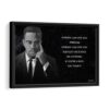 malcom x quote framed canvas black frame