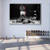 muhammad ali knockout floating frame canvas