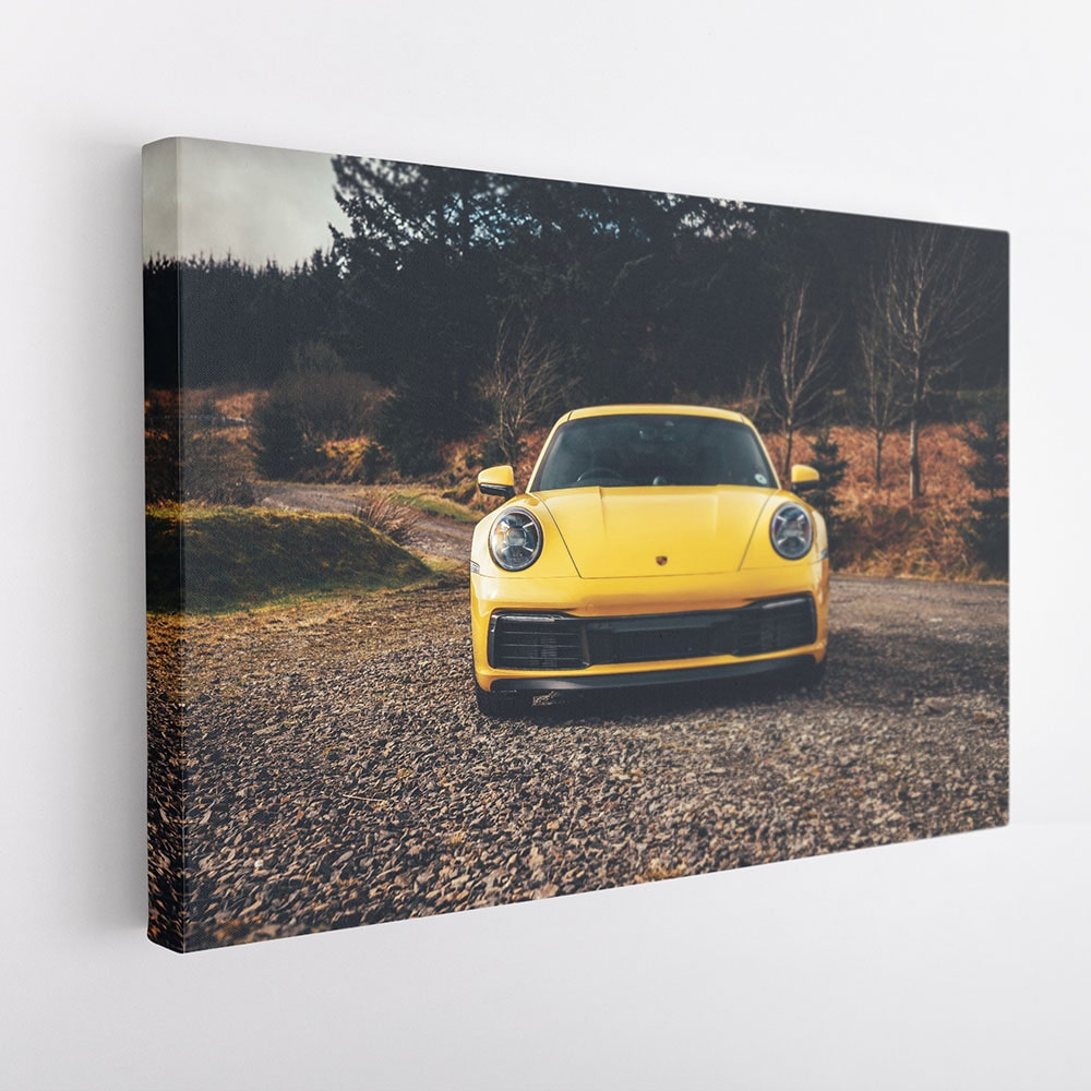 Picture Poster Art Large Framed Print Porsche 911 Supercar  Vintage Effect 