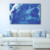 1 panels blue ocean canvas art