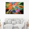 1 panels colorful lines canvas art