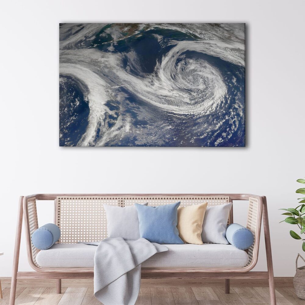 1 panels earth view canvas art