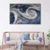 1 panels earth view canvas art