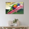 1 panels rainbow parrot canvas art