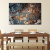 tableau tryptique marbre bronze 
