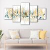 5 panels acrylic abstract canvas art