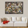 Convergence abstract floating frame canvas