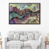 amsterdam abstract floating frame canvas