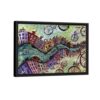 amsterdam abstract framed canvas black frame