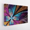 colorful fracta stretched canvas