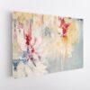 flowers abstract stretched canvas