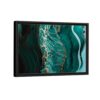 green marble framed canvas black frame
