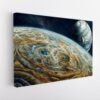 moon craters stretched canvas