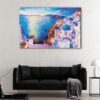 1 panels santorini greece canvas art