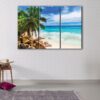 3 panels carribean beach canvas art