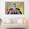 3 panels wolf of wall street canvas art