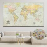 classic push pin world map featured