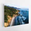 forest and beach stretched canvas