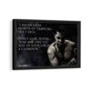 muhammad ali quote framed canvas black frame