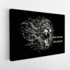 no fear quote stretched canvas
