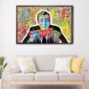 wolf of wall street floating frame canvas