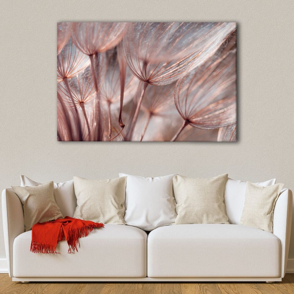 5 panels dandelion flowers canvas art