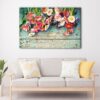 1 panels flowers bucket canvas art