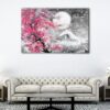 1 panels japanese cherry blossom canvas art