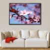 cherry blossom flower floating frame canvas