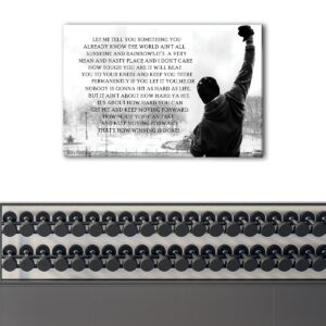 1 panels rocky life quote canvas art