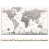 Monuments push pin world map no quote