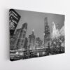 chicago downtown stretched canvas