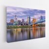 cincinnati skyline stretched canvas