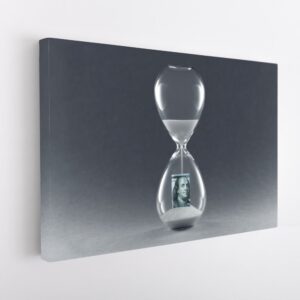 3 panels dollar timer canvas art