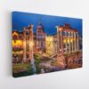 rome monuments stretched canvas